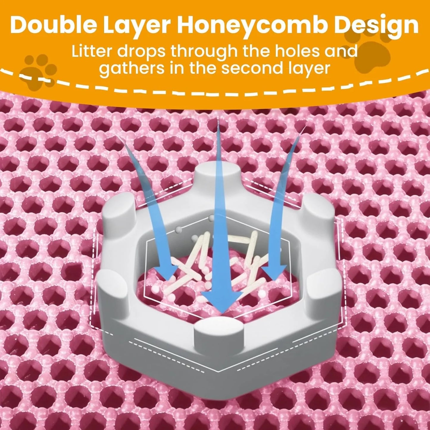 Double Layer Waterproof Cat Litter Mat