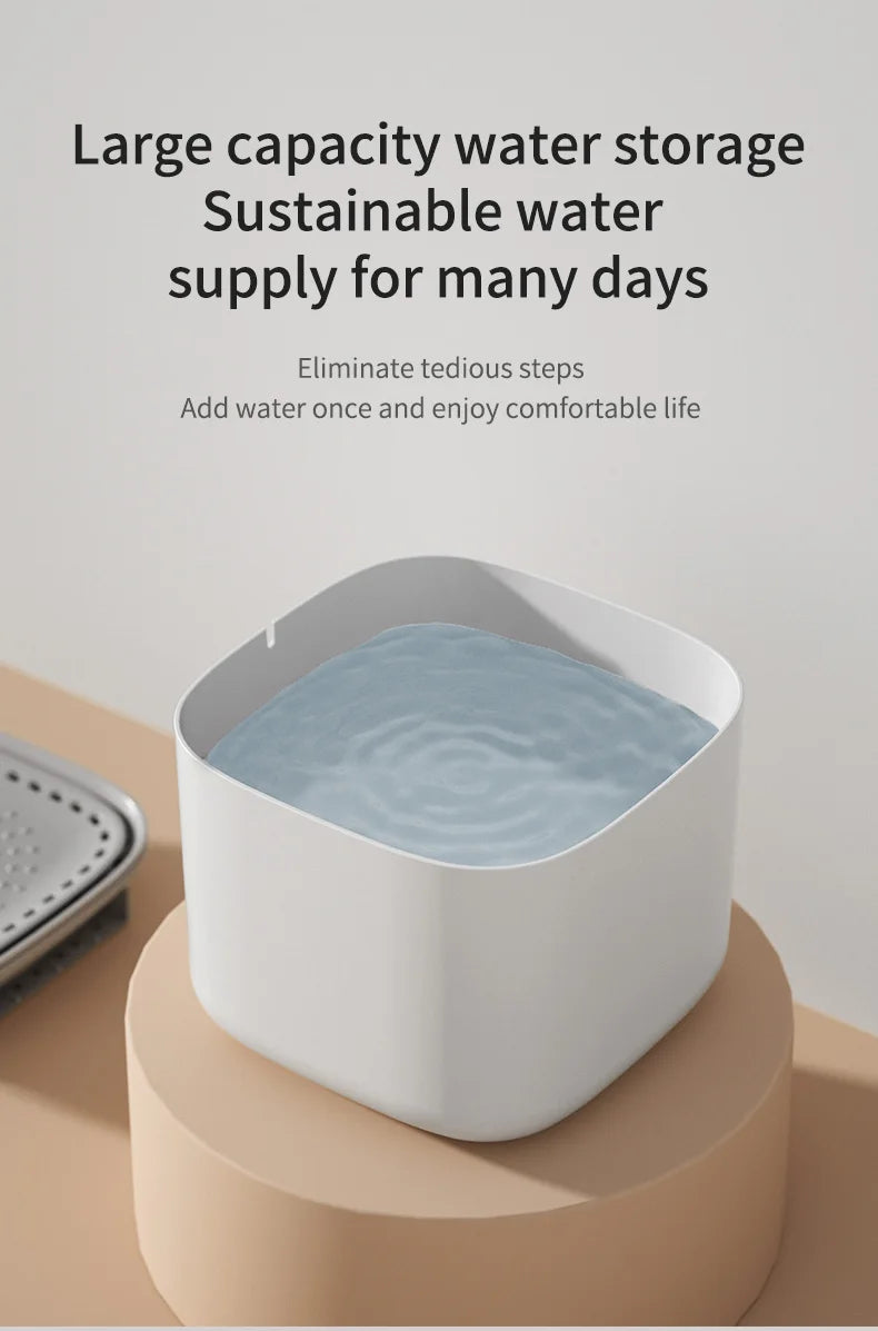 3L Automatic Cat Water Fountain – USB, Quiet & Filtered