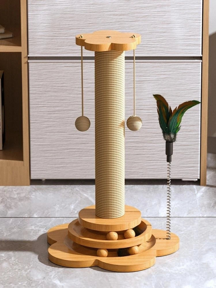 Wooden Cat Turntable Toy