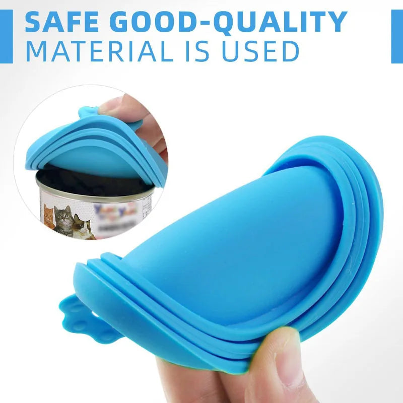 Reusable Pet Food Can Covers & Spoon