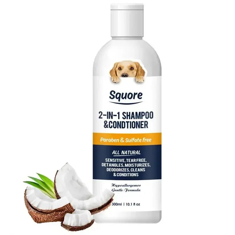 2-in-1 Puppy Shampoo & Conditioner – Natural Moisturising Dog Shampoo