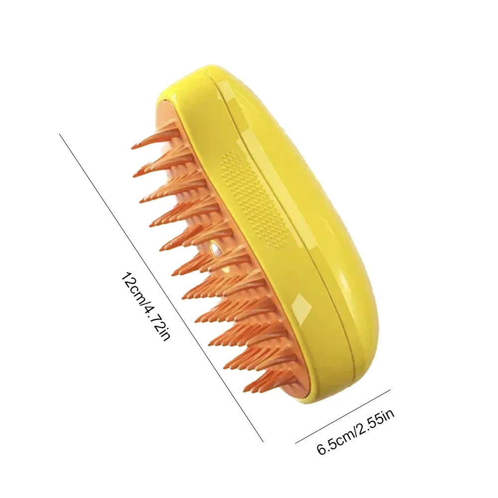 3-in-1 Pet Spray Massage Brush – Steam Spray, Hair Removal & Bath Comb