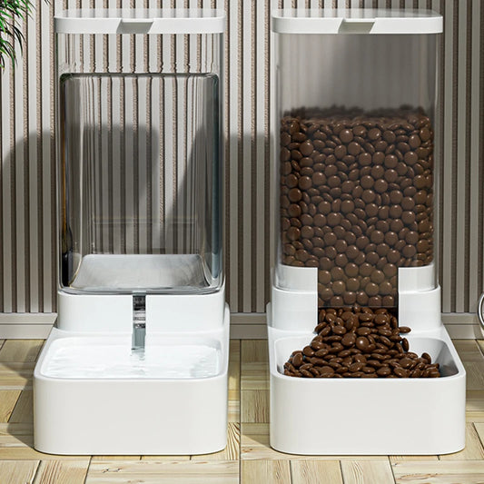 Automatic Cat & Dog Feeder with Water Dispenser – Gravity Food Storage