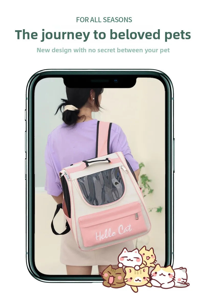 Water-Resistant Pet Backpack