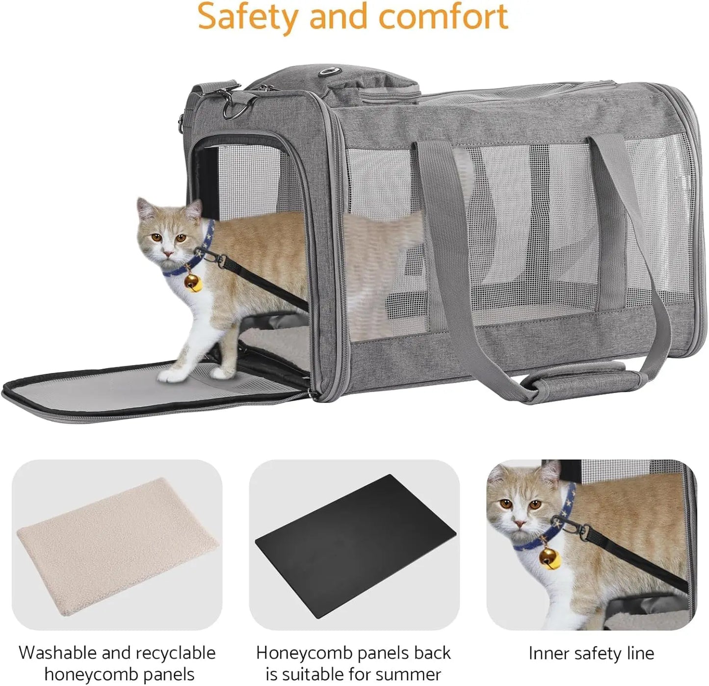 Airline Approved Soft Pet Carrier for Cats & Dogs