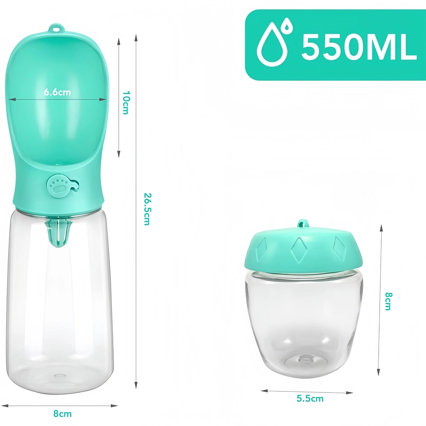 Portable Pet Water & Food Bottle