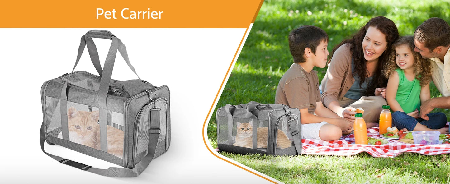 Airline Approved Soft Pet Carrier for Cats & Dogs