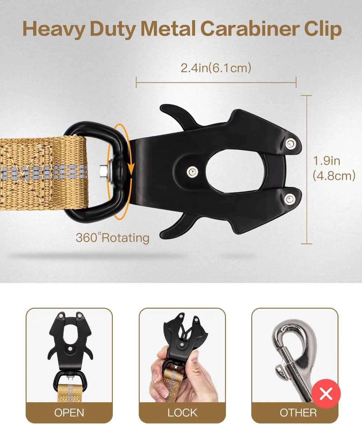 Reflective Shock-Absorbing Dog Leash