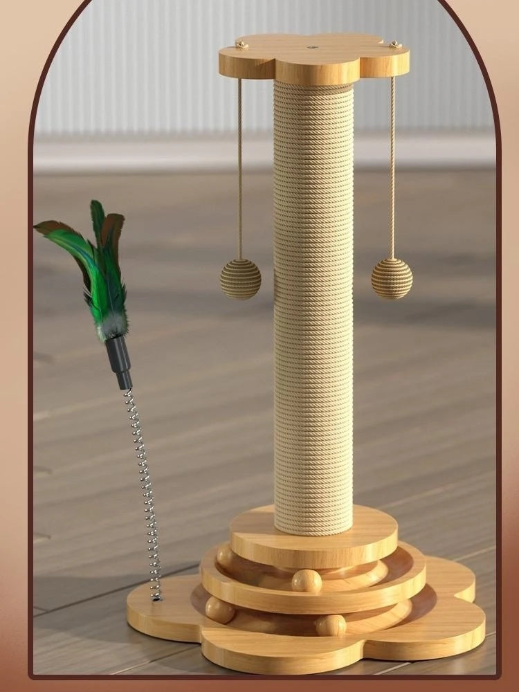 Wooden Cat Turntable Toy