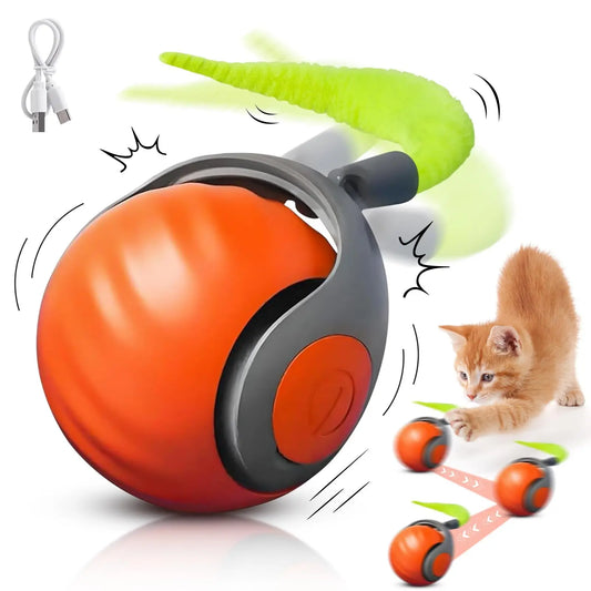 Speedy Tail 2.0 Cat Toy – Interactive Ball with Adjustable Speeds