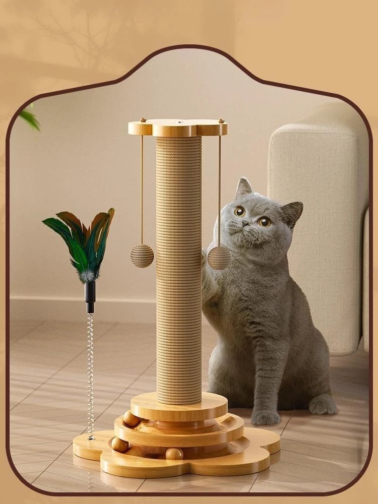 Wooden Cat Turntable Toy